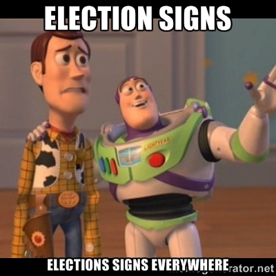 meme election signs