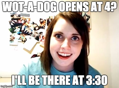 wad overly attached