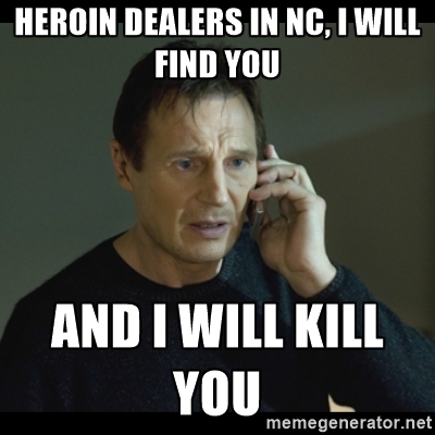 heroin taken